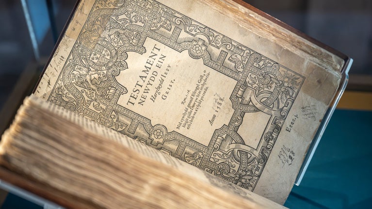 1588 Welsh Bible at Tŷ Mawr Wybrnant